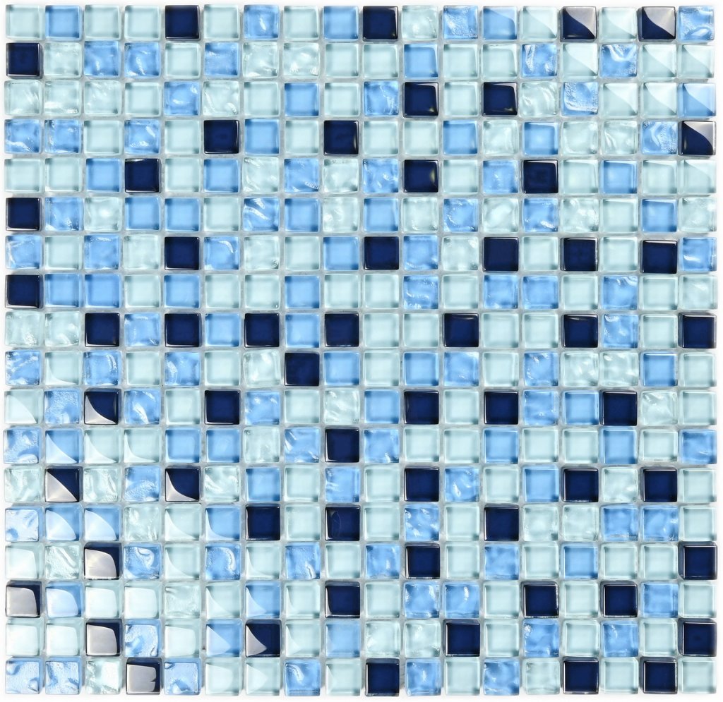 Мозаика Blue Drops (8x15x15) 30x30