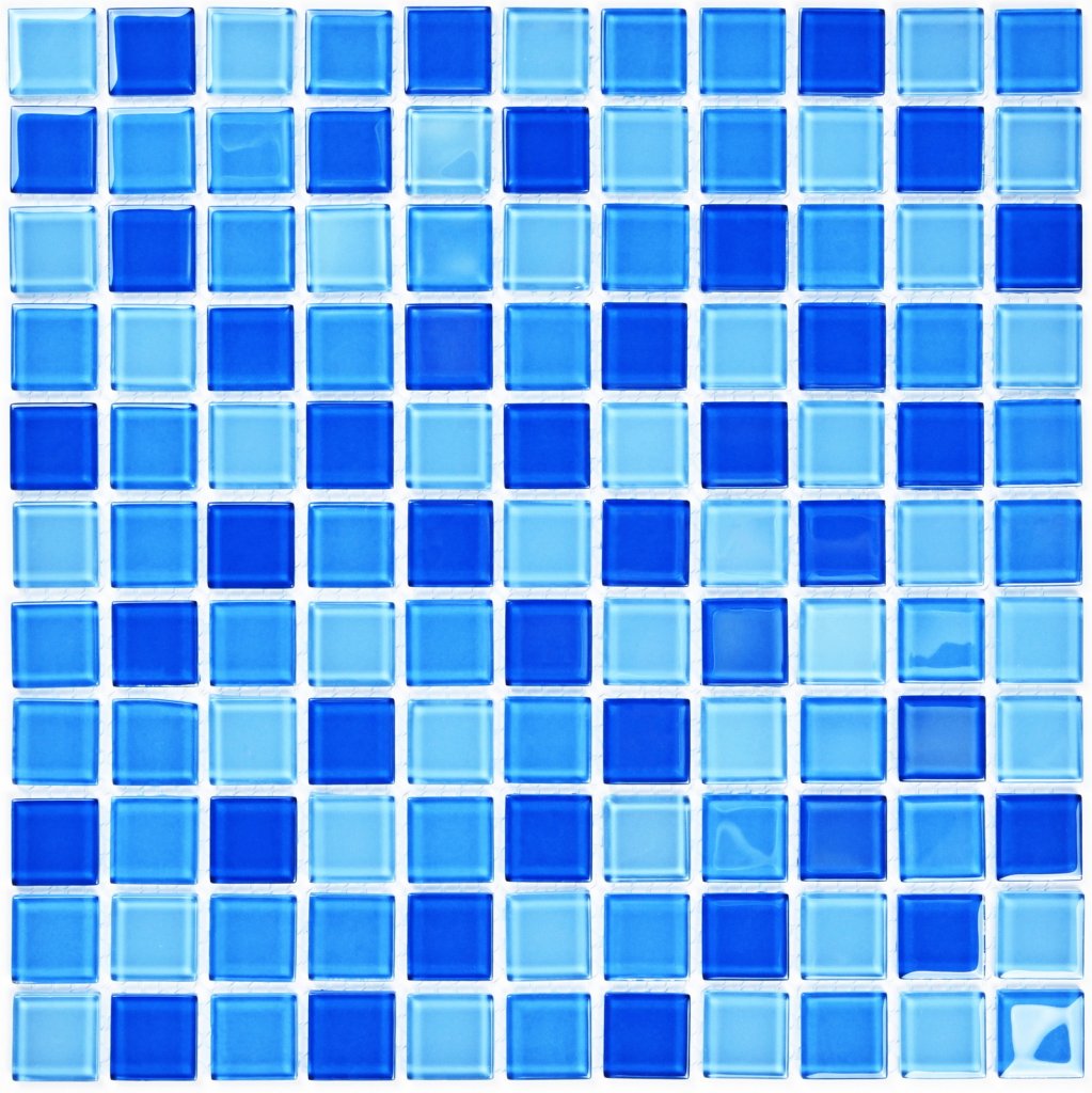 Мозаика Blue wave-1 (4x25x25) 30x30