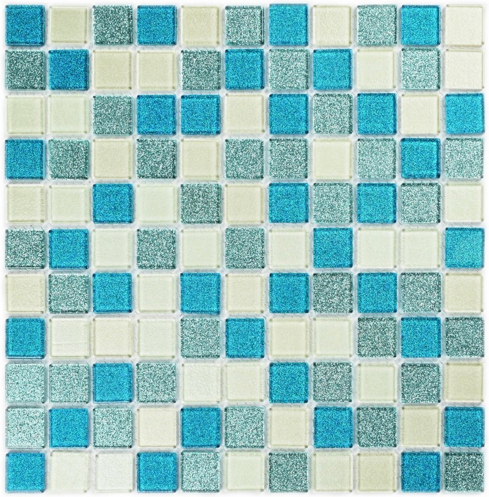 Мозаика Shine Blue (4x25x25) 30x30