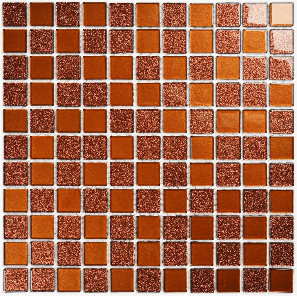 Мозаика Shine Brown (4x25x25) 30x30