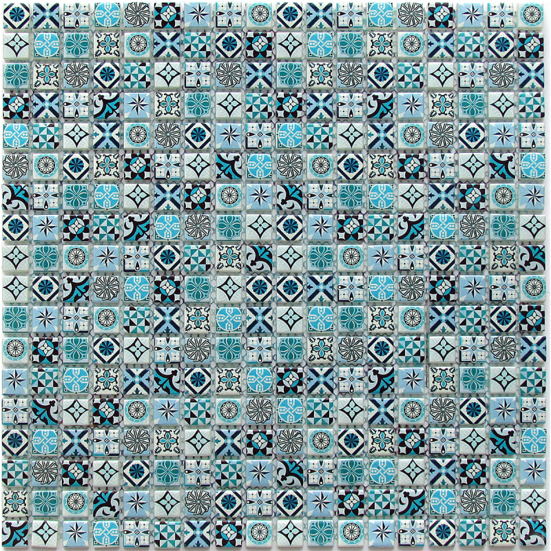 Мозаика Xindi Blue (6x15x15) 30x30