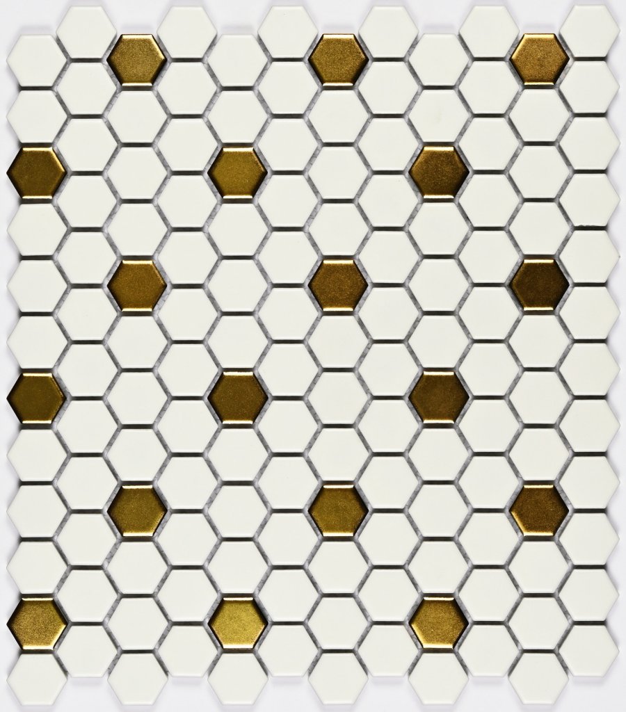 Мозаика Babylon Gold matt (23x26x6) 26x30