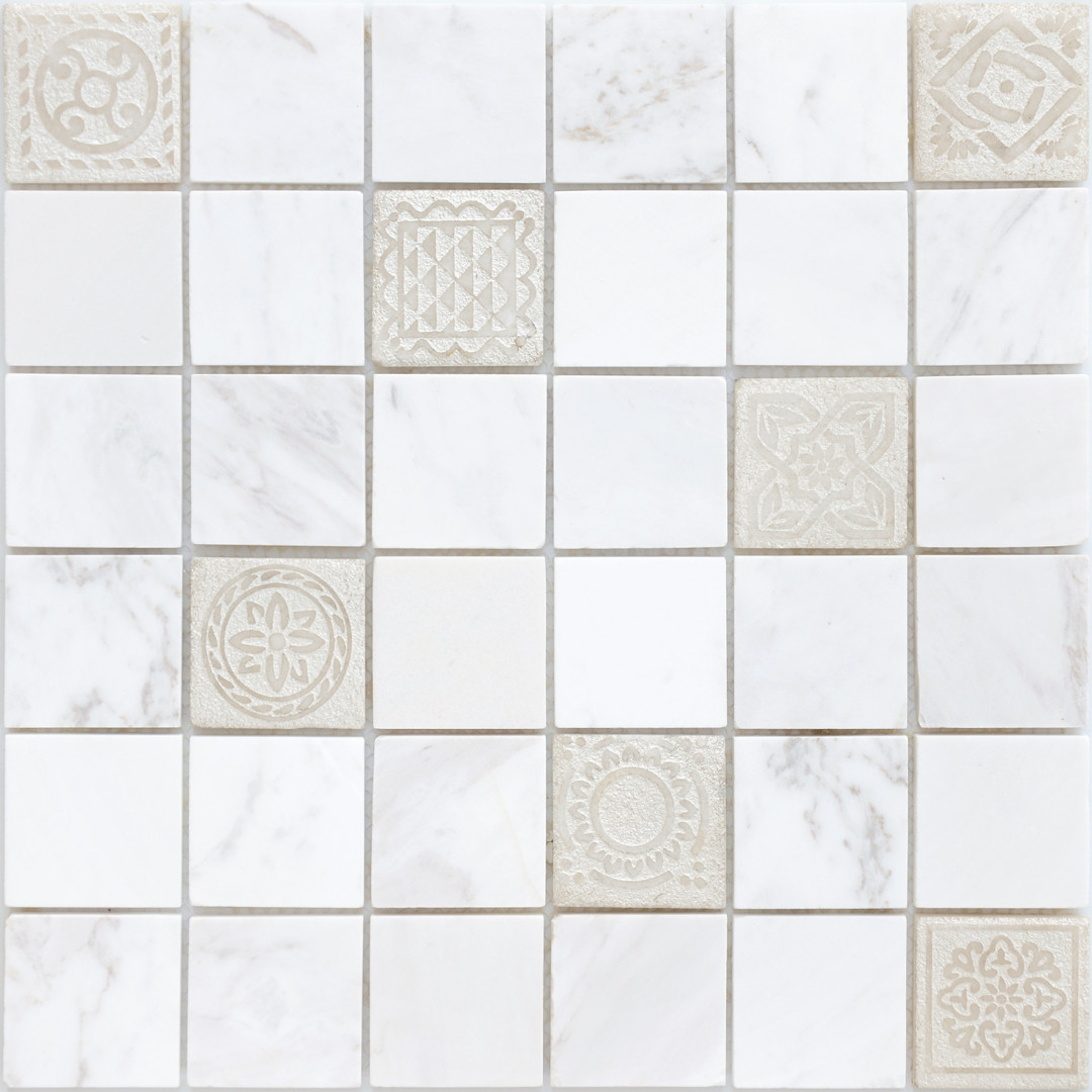 Мозаика Art Dolomiti bianco MAT (48x48x8) 30x30x0,8