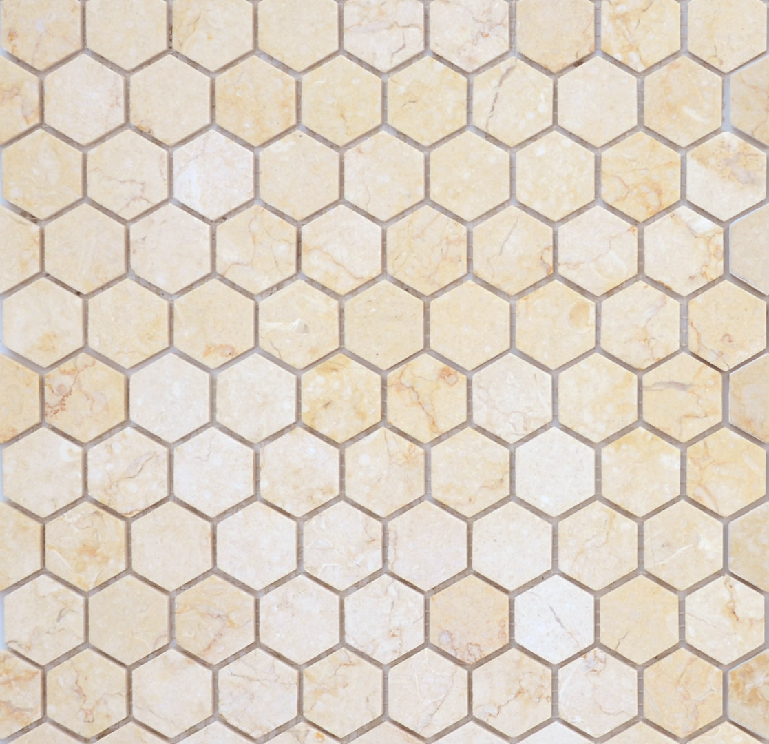 Мозаика Botticino MAT hex (18x30x6) 28,5x30,5x0,6
