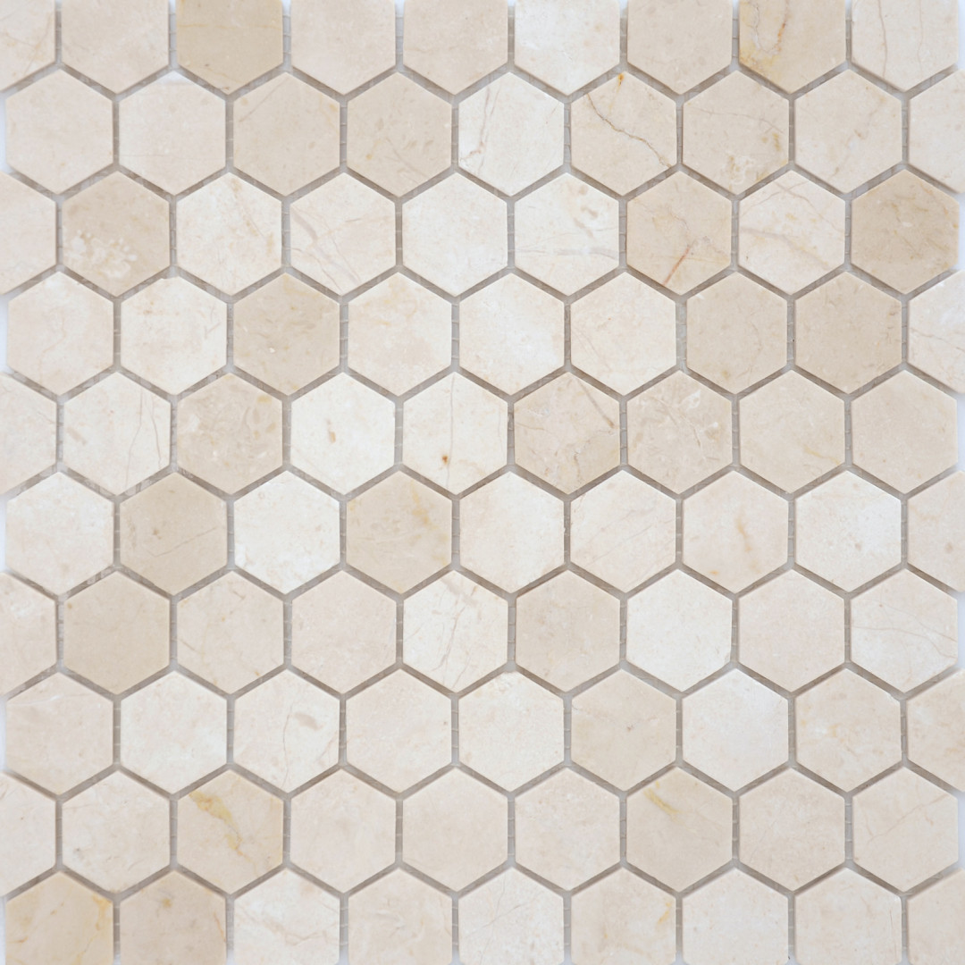 Мозаика Crema Marfil MAT hex (18x30x6) 28,5x30,5x0,6