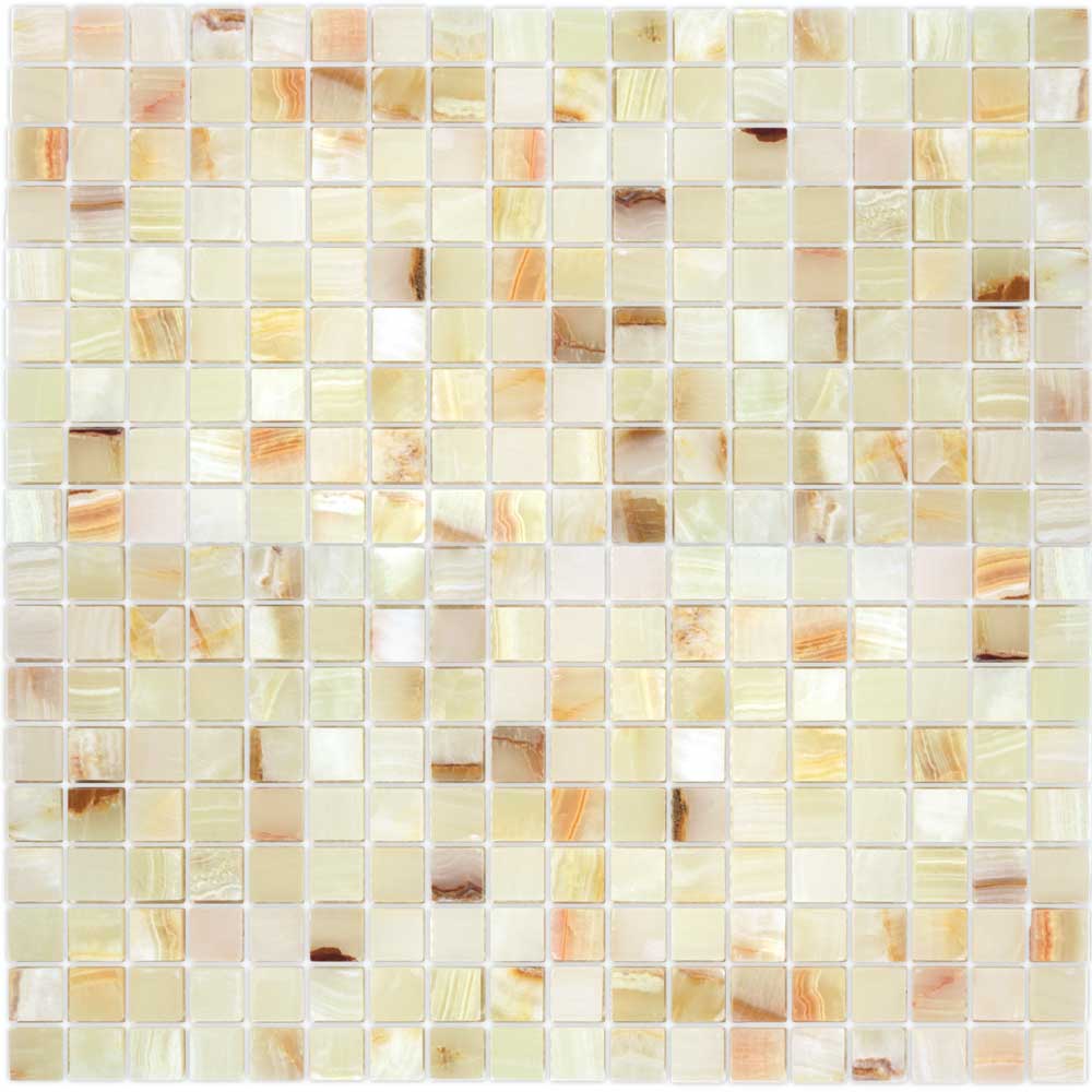 Мозаика Onice Jade Bianco POL (15x15x7) 30,5x30,5x0,7